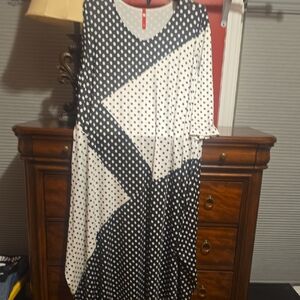 IC Polka Dot Black and White Dress